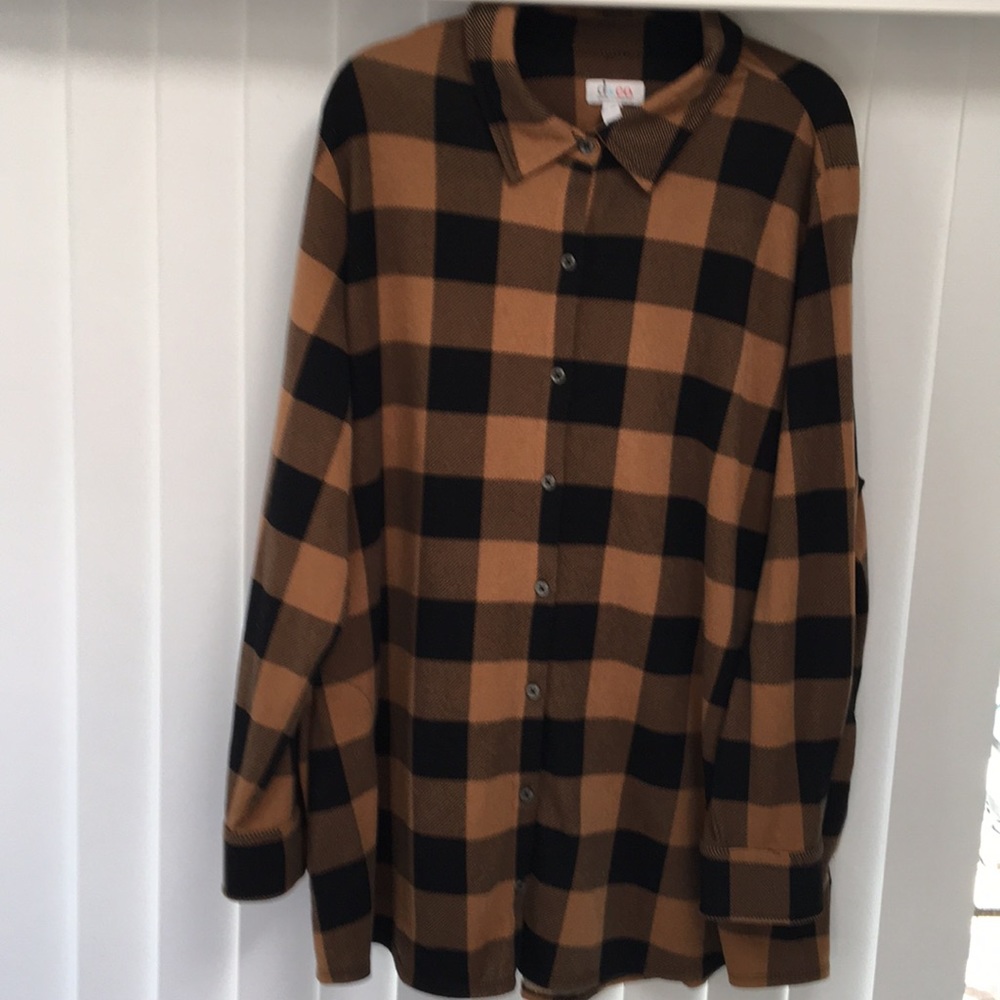 Plus size button down shirt